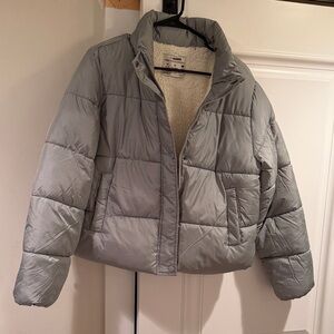 Ci Sono Light Gray/saige Puffer Jacket